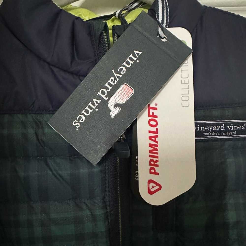 NWT Vineyard Vines Blue and Green Vest - Picture 5 of 7